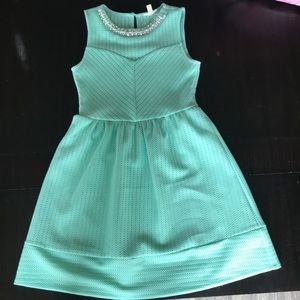 Teal Monteau girls size Medium dress